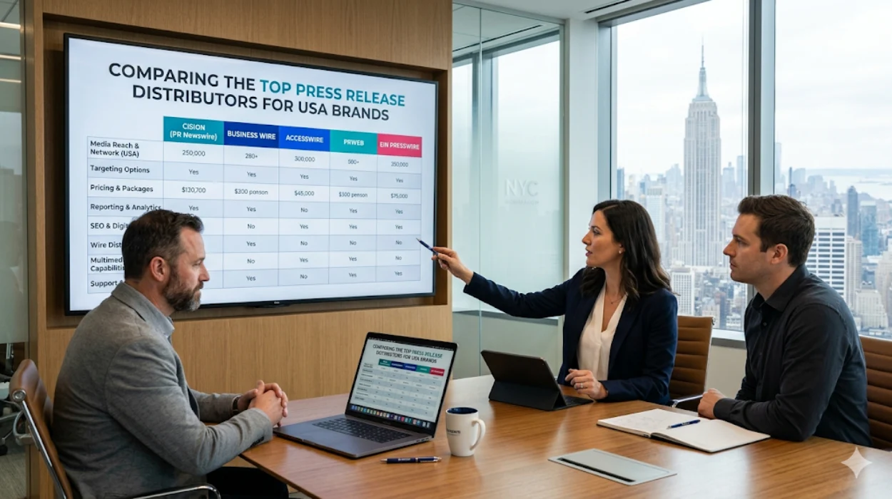 Comparing the Top Press Release Distributors for USA Brands