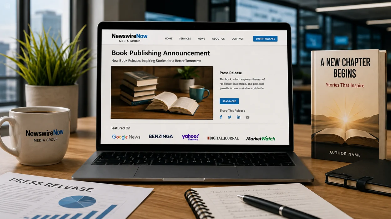 How Newswire Now Media Group Promotes Book Publishing Announcements