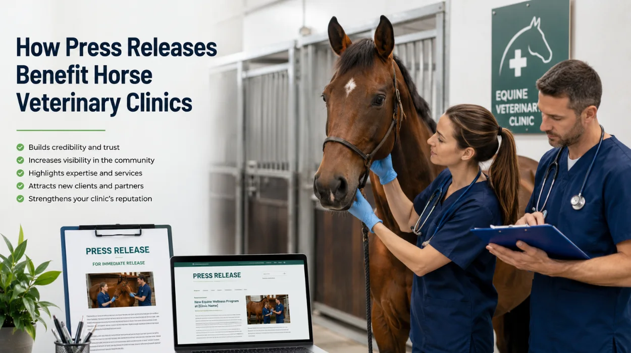 How Press Releases Benefit Horse Veterinary Clinics
