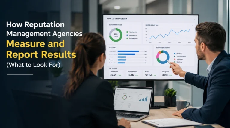 How Reputation Management Agencies Measure and Report Results (What to Look For)