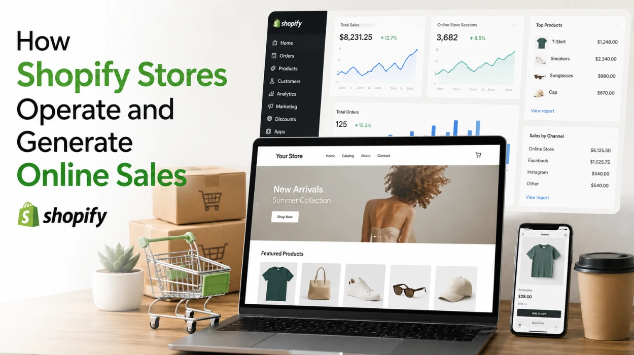 How Shopify Stores Operate and Generate Online Sales