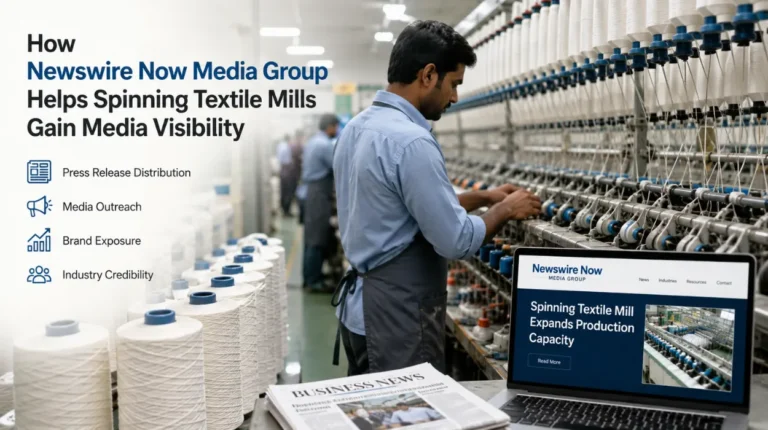 How Newswire Now Media Group Helps Spinning Textile Mills Gain Media Visibility