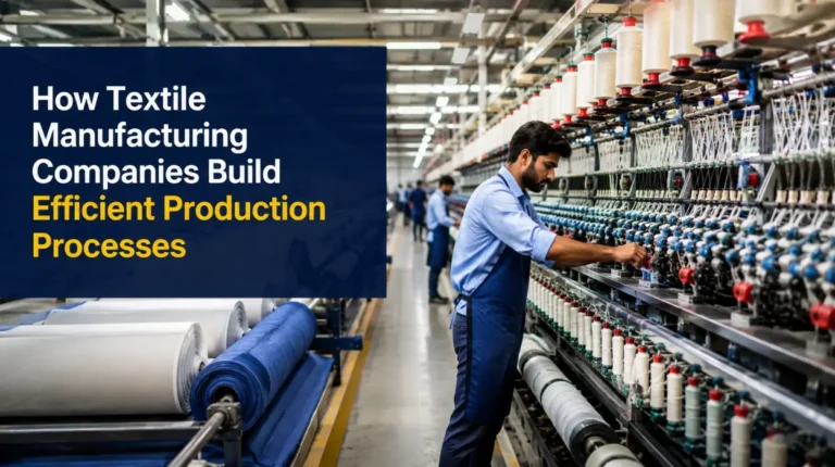 How Textile Manufacturing Companies Build Efficient Production Processes
