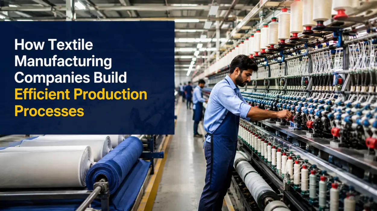 How Textile Manufacturing Companies Build Efficient Production Processes