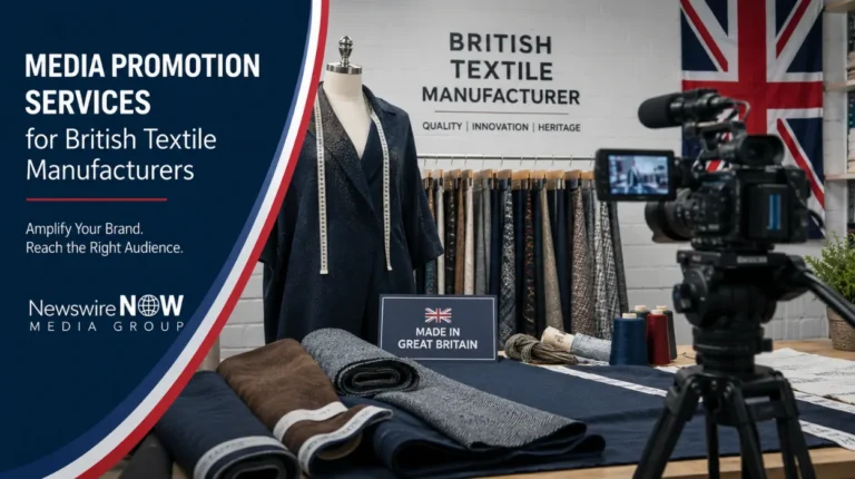 Media Promotion Services for British Textile Manufacturers from Newswire Now Media Group