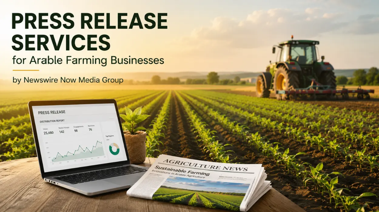Press Release Services for Arable Farming Businesses by Newswire Now Media Group 7 Press Release Services for Arable Farming Businesses by Newswire Now Media Group