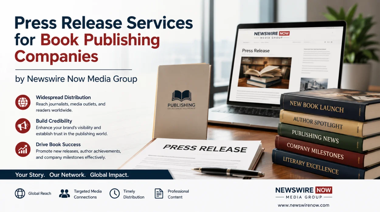 Press Release Services for Book Publishing Companies by Newswire Now Media Group