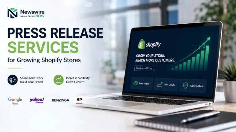 Press Release Services for Growing Shopify Stores by Newswire Now Media Group