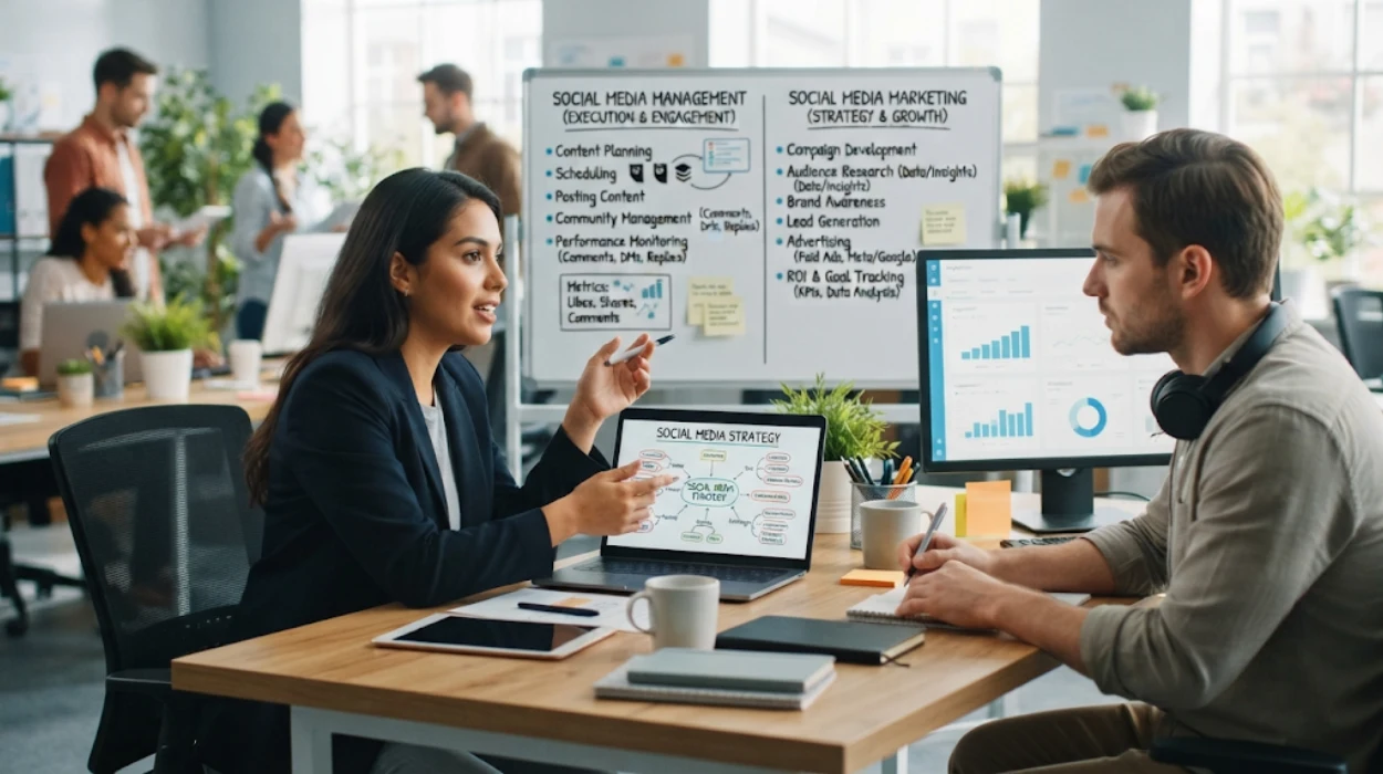 The Difference Between Social Media Management and Marketing