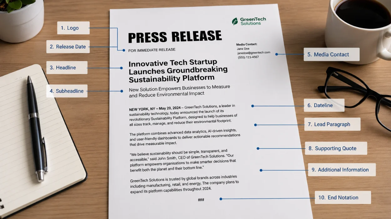 What Does a Press Release Look Like: Anatomy of a News Story