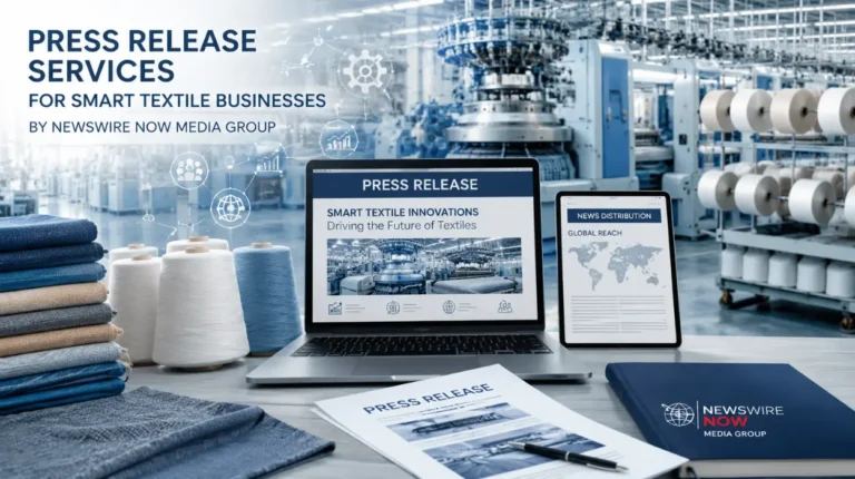 Press Release Services for Smart Textile Businesses by Newswire Now Media Group