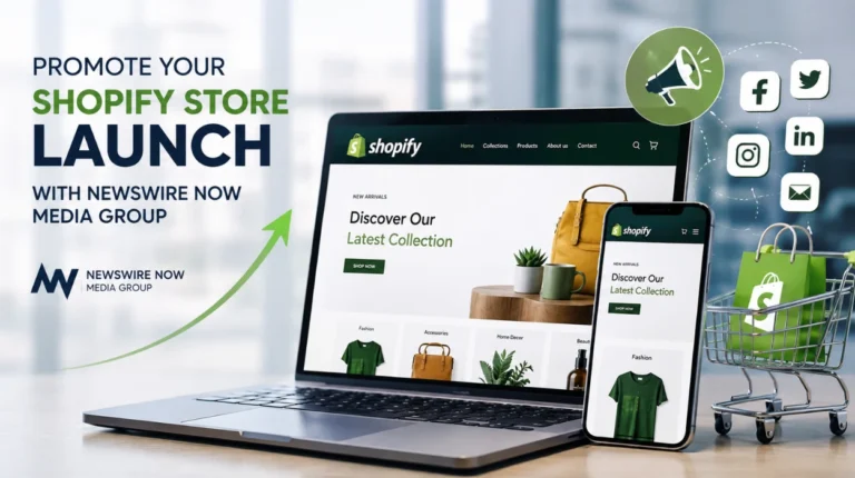 Promote Your Shopify Store Launch with Newswire Now Media Group