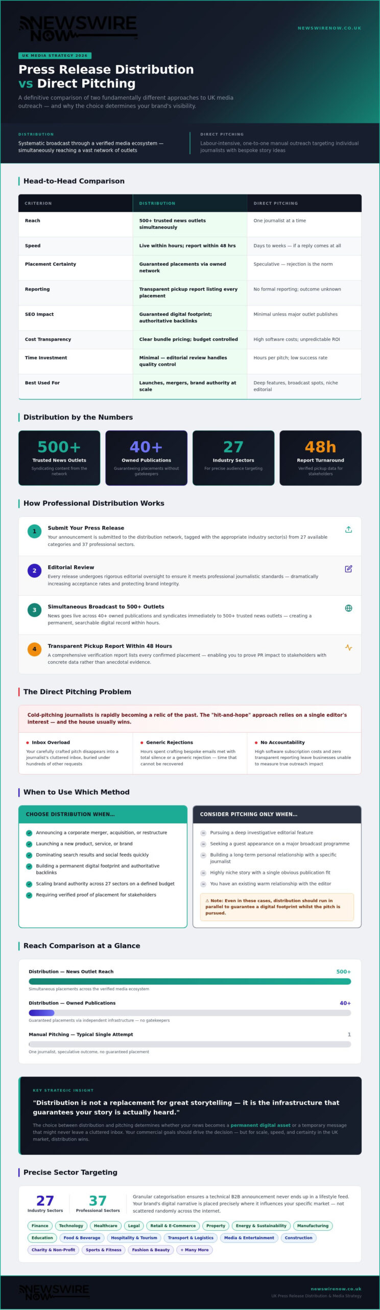 Press Release Distribution vs Pitching: Which Strategy Wins in 2026? 1 Press Release Distribution vs Pitching: Which Strategy Wins in 2026?