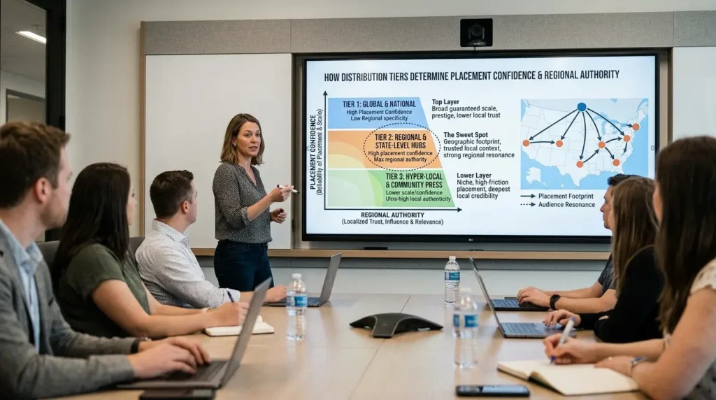 Share Community Foundation Success Stories with Newswire Now Media Group 1 How Distribution Tiers Determine Placement Confidence and Regional Authority