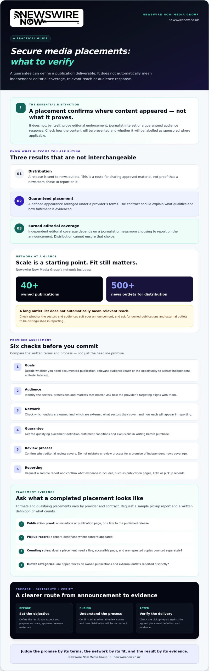 Secure Media Placements: A Practical Guide to Choosing the Right Partner 1 Secure Media Placements: A Practical Guide to Choosing the Right Partner